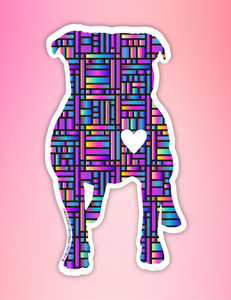 Dog Sticker Retro