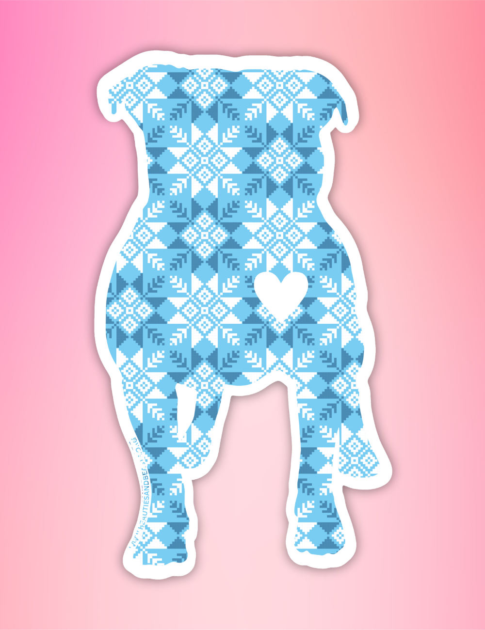 Dog Sticker Winter