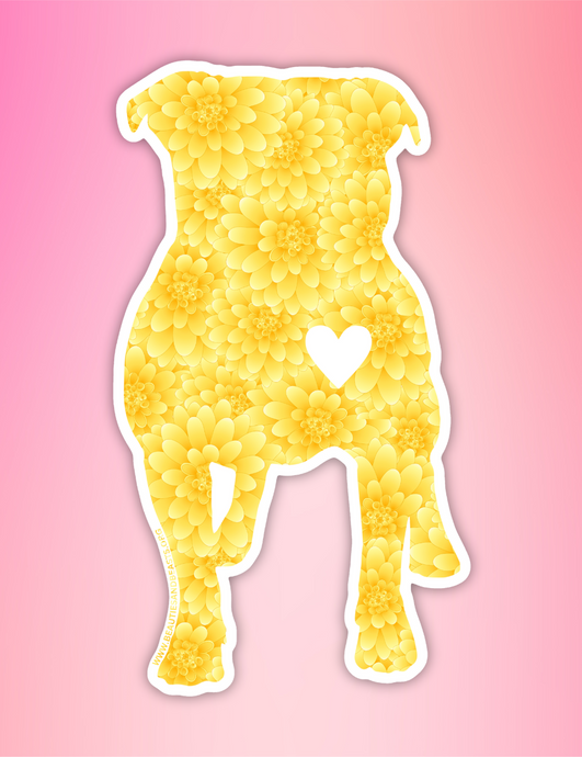 Dog Sticker Flowers