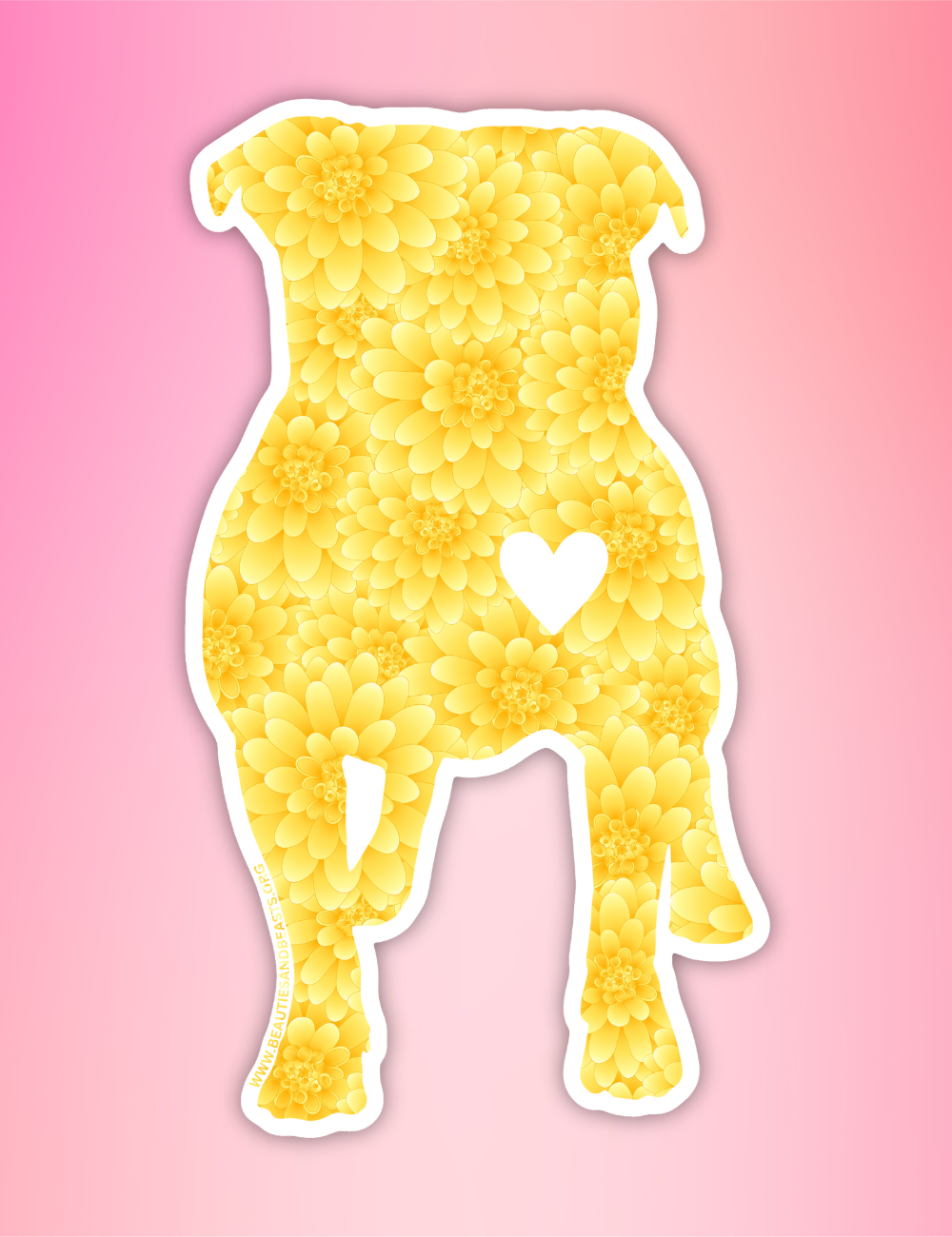 Dog Sticker Flowers