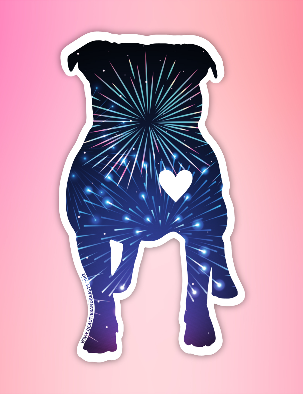 Dog Sticker Fireworks