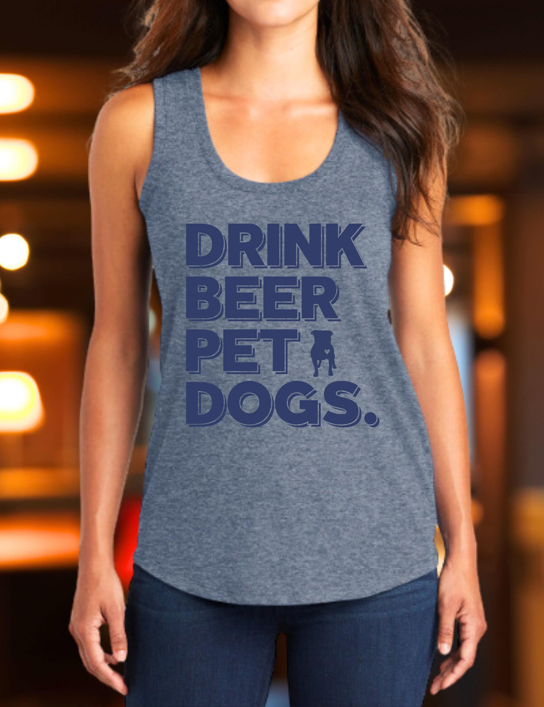 Drink Beer Pet Dogs Tank